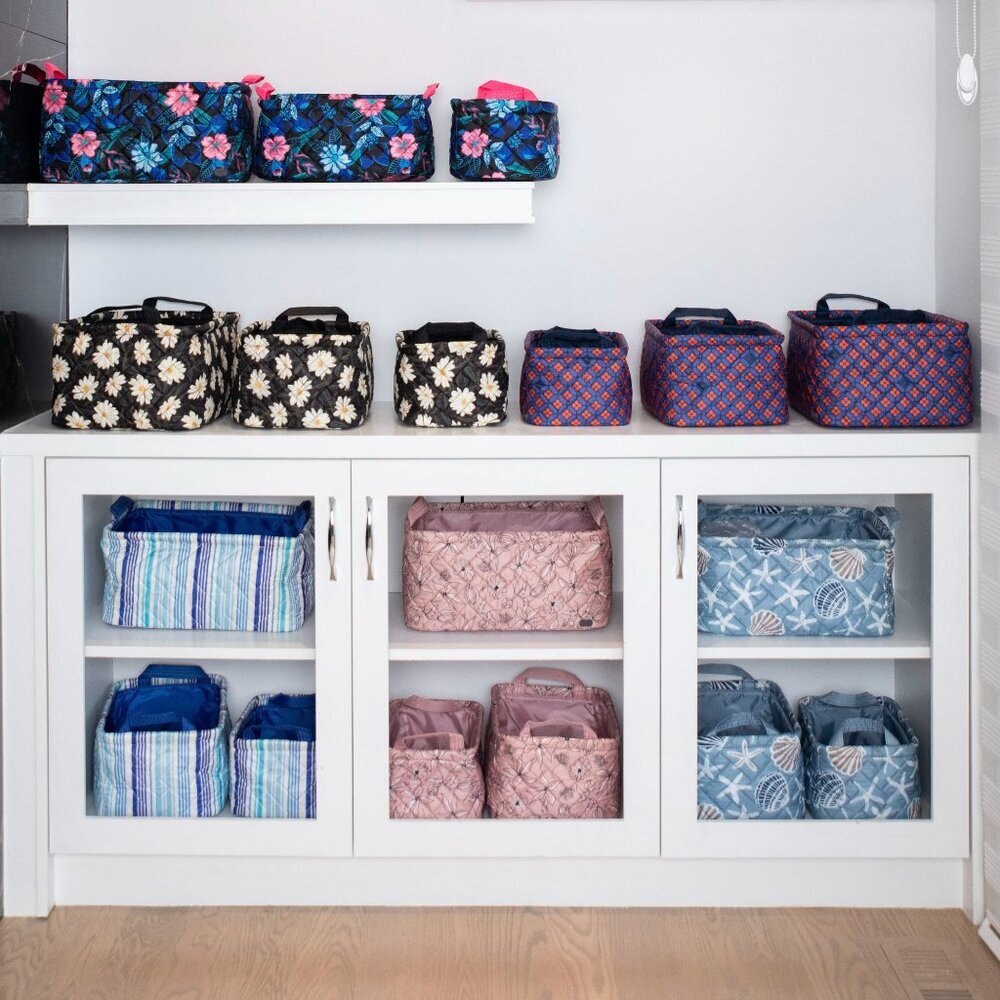 LUG Crescendo 3pc Reversible Storage Bins - Autumn Daisies - Picture 10 of 10